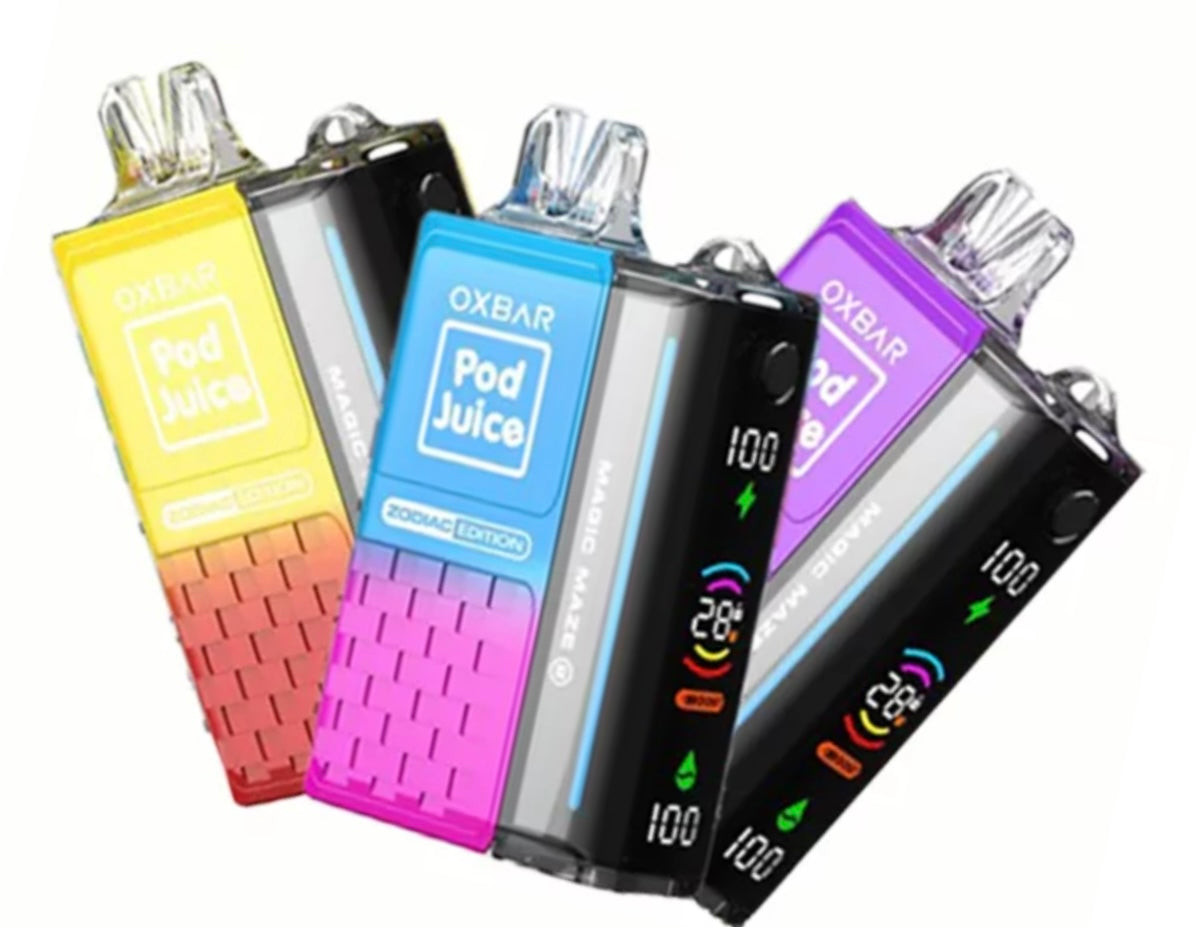 POD JUICE OXBAR DISPOSABLE RECHARGEABLE VAPE [30000] PUFFS